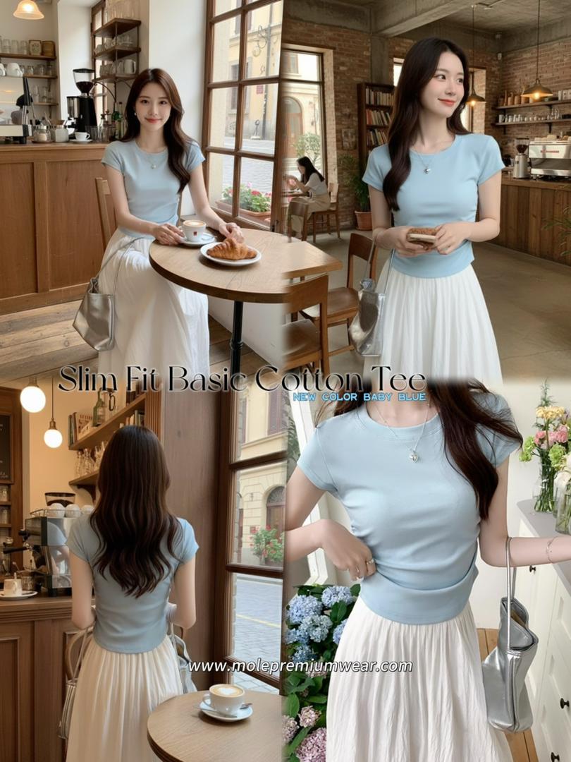 Slim Fit Basic Cotton Tee