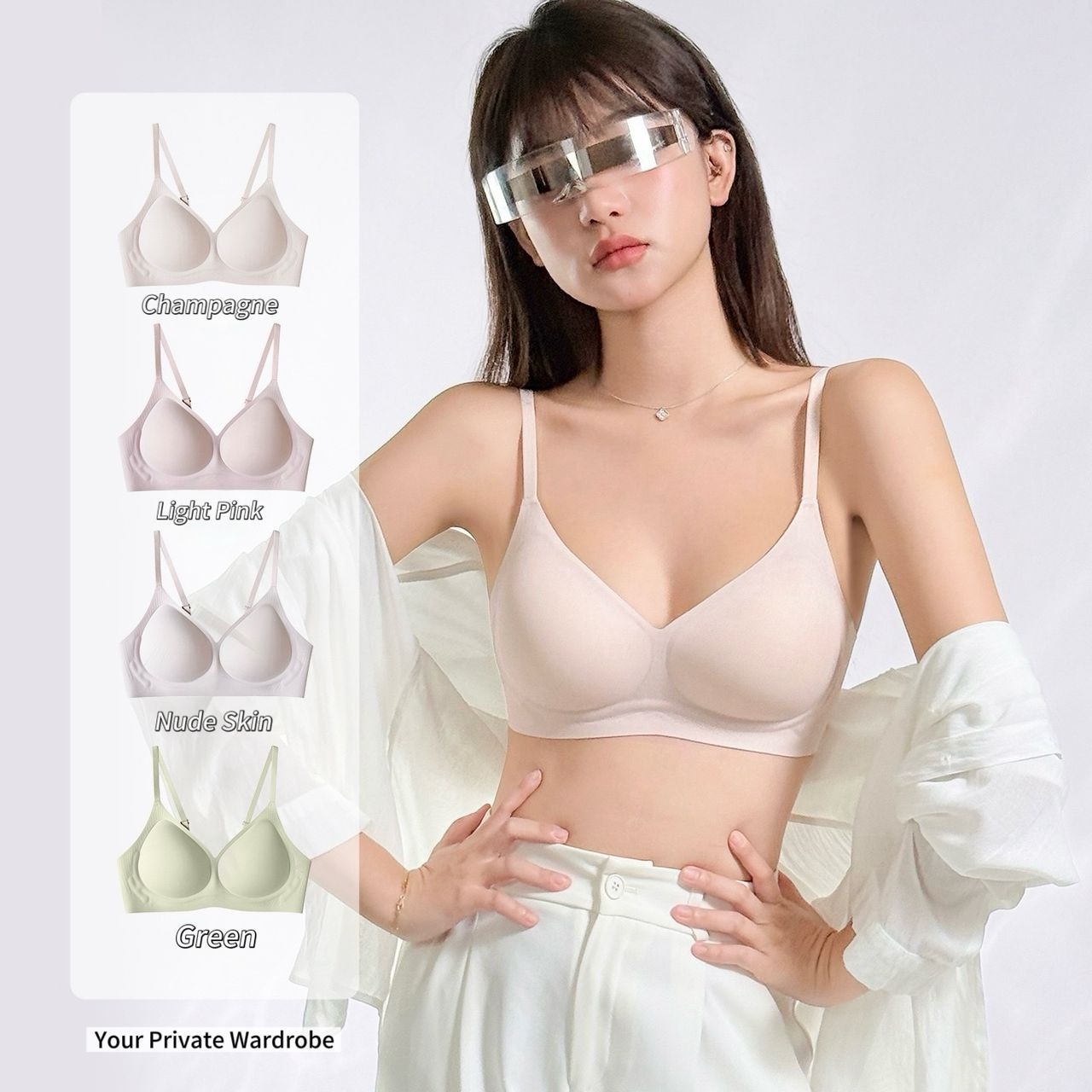 Pastel Soft Wireless Seamless Bra
