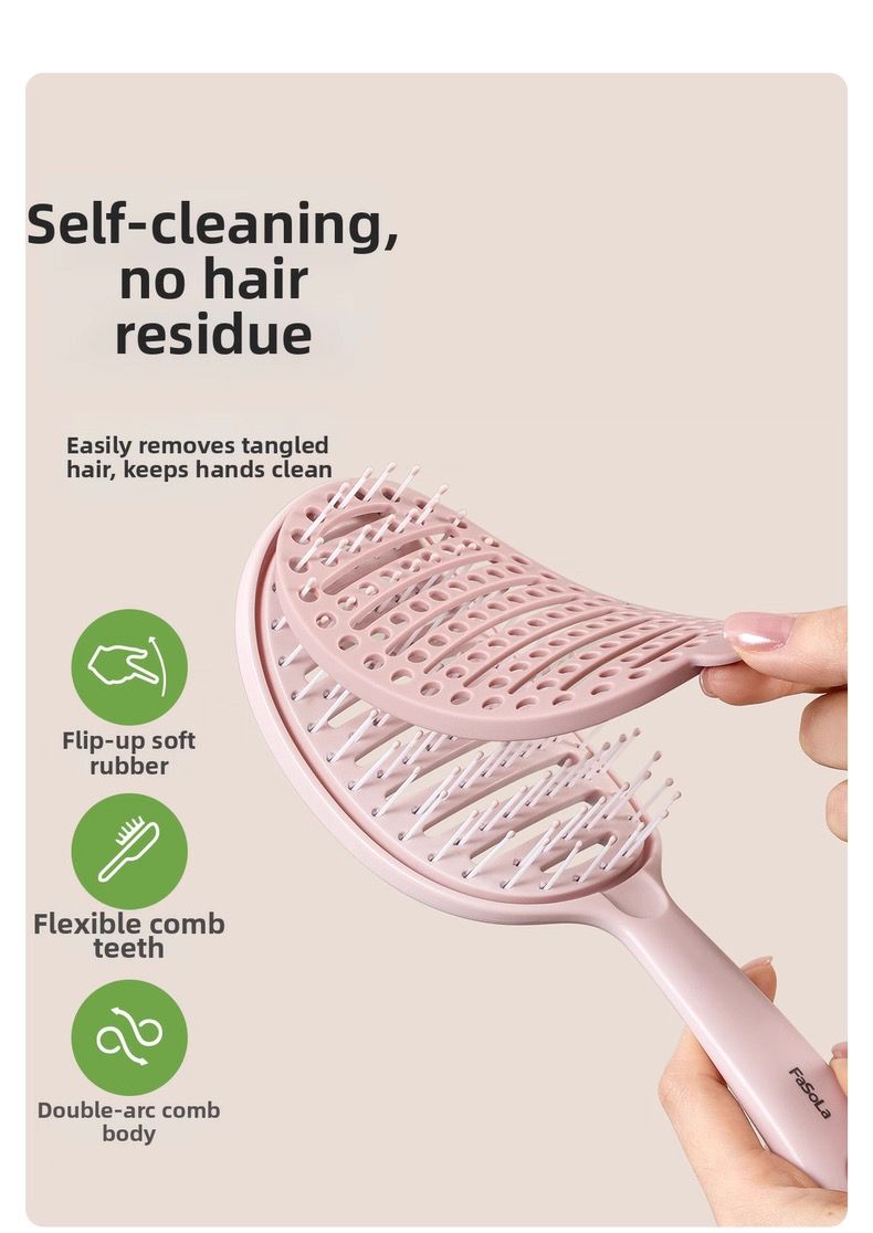 Self Cleaning Easy Comb Hair Comb