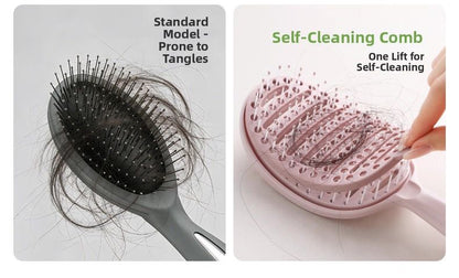 Self Cleaning Easy Comb Hair Comb