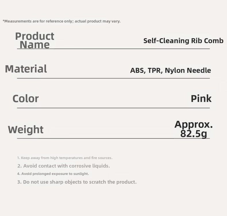 Self Cleaning Easy Comb Hair Comb