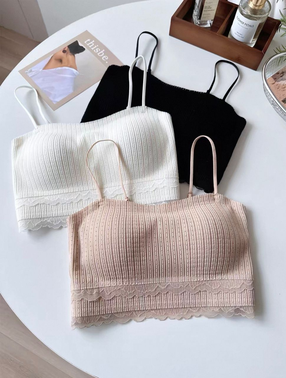 Summer Lace Seamless Tube Bra