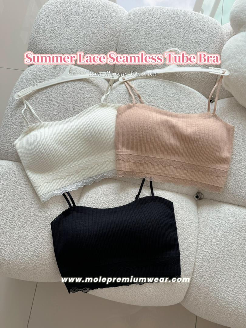 Summer Lace Seamless Tube Bra