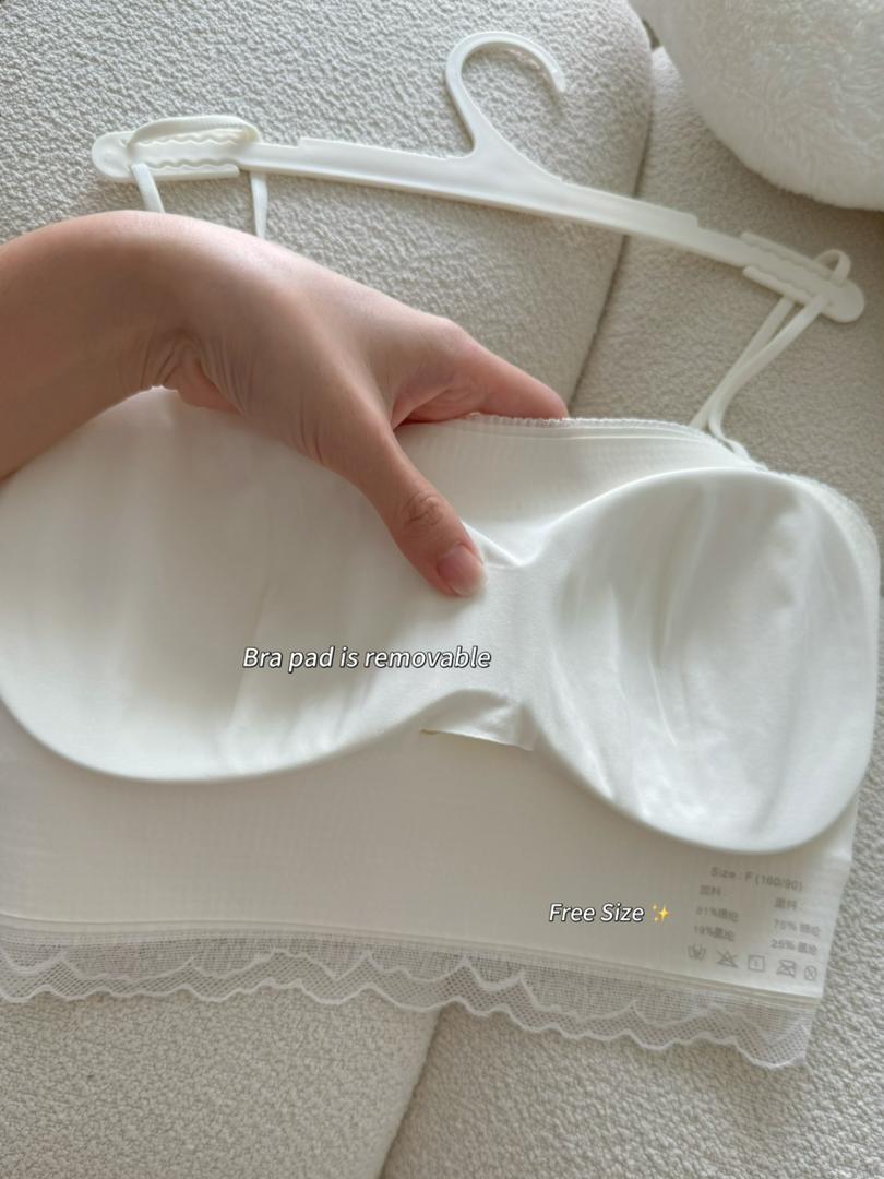 Summer Lace Seamless Tube Bra