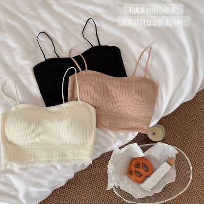 Summer Lace Seamless Tube Bra