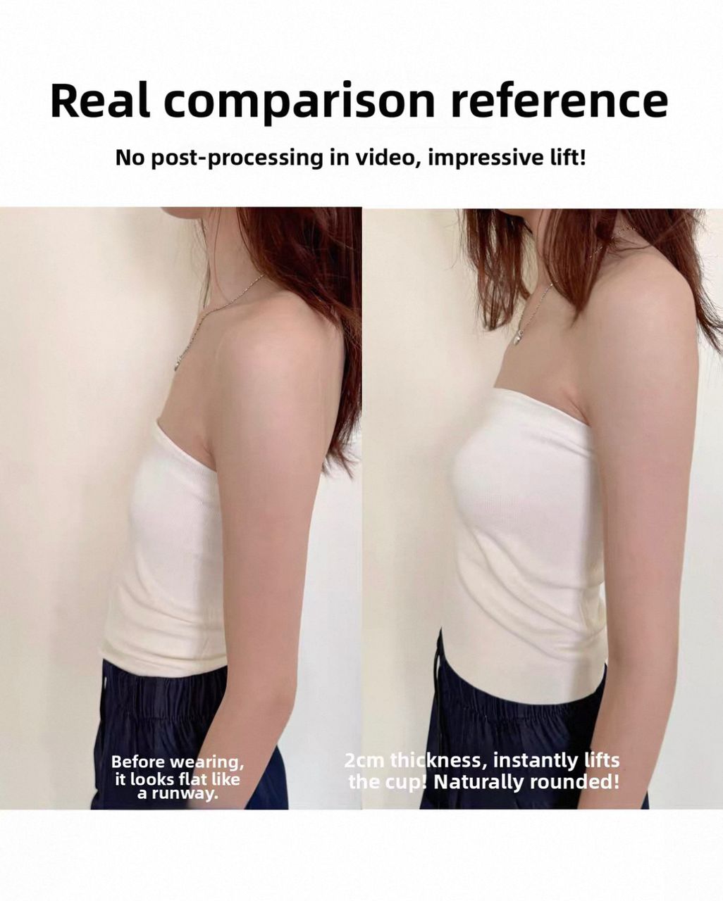 Monica Strapless Seamless Tube Bra (Extra Boost Up)