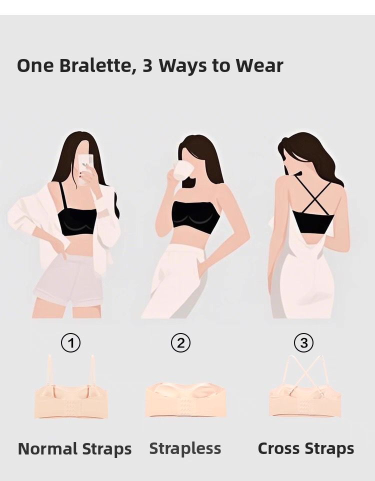 Monica Strapless Seamless Tube Bra (Extra Boost Up)
