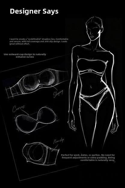 Monica Strapless Seamless Tube Bra (Extra Boost Up)