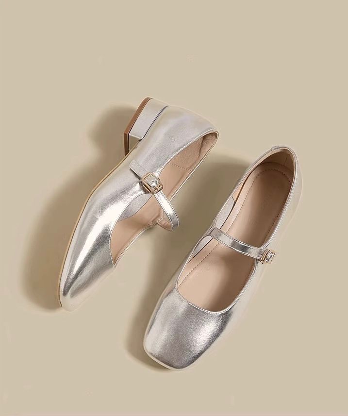 Silver Ballet Shoes