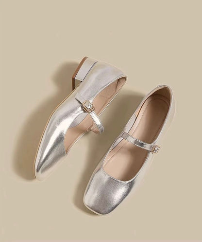 Silver Ballet Shoes