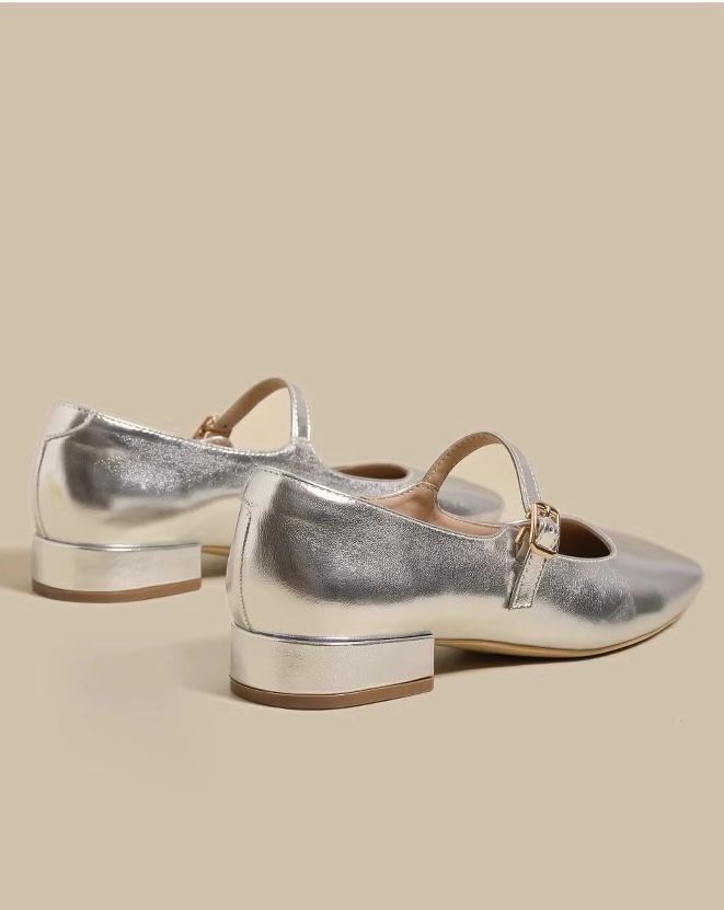 Silver Ballet Shoes
