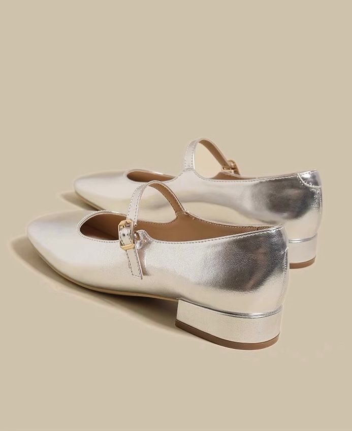 Silver Ballet Shoes