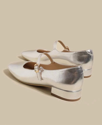 Silver Ballet Shoes