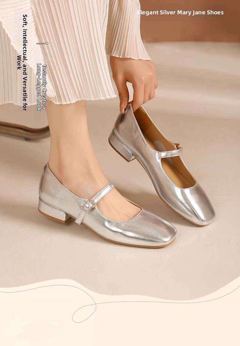 Silver Ballet Shoes