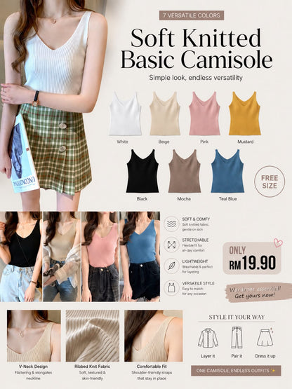 Soft Knitted Basic Camisole
