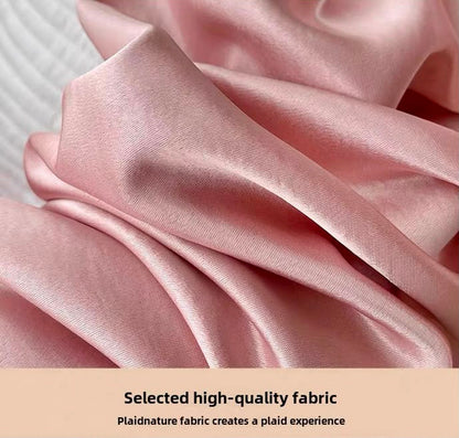 Silky Satin High Waisted Elastic Skirt