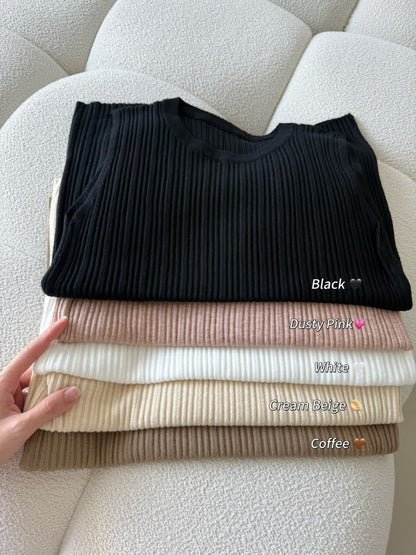 Round Neck Knitted Vest