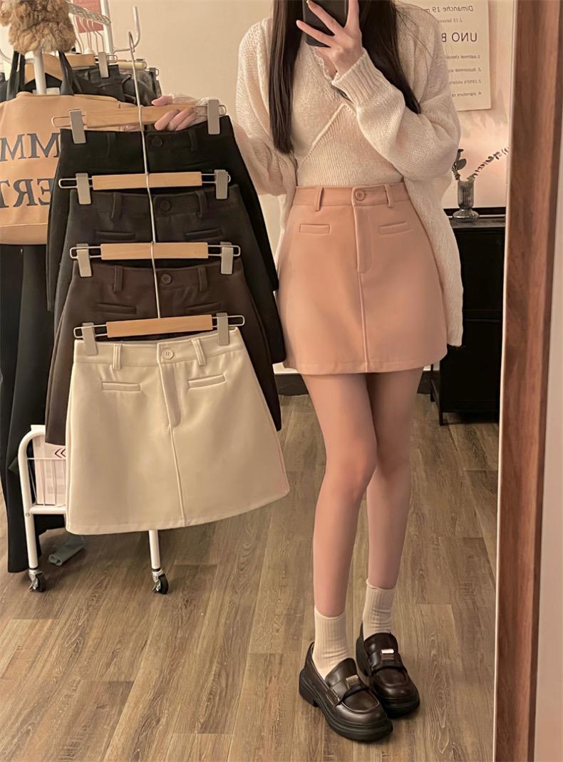 Amelia Woolen A Line Skirt