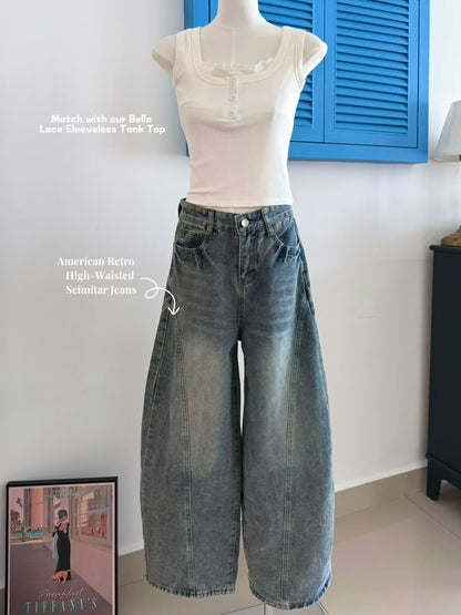 American Retro High Waisted Scimitar Jeans
