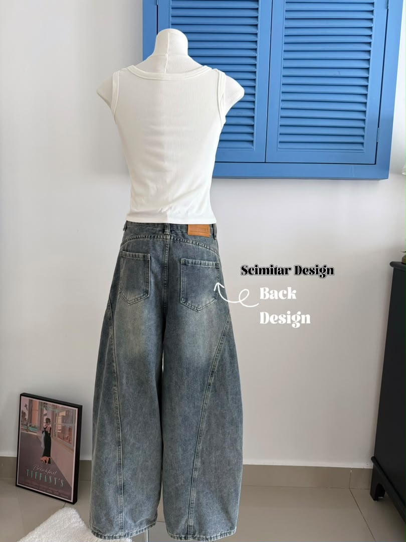 American Retro High Waisted Scimitar Jeans