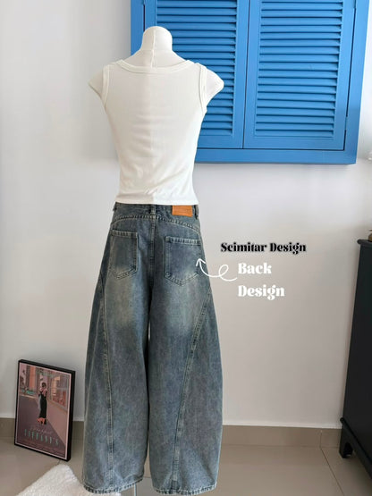 American Retro High Waisted Scimitar Jeans