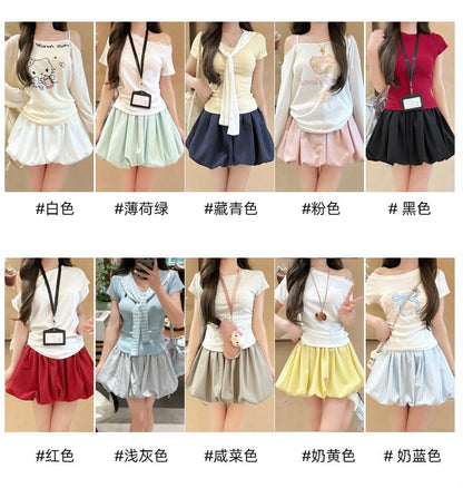 Stella Puffy Flower Bud Skirt