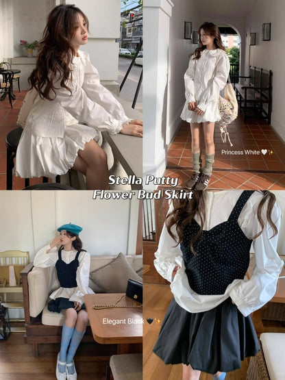 Stella Puffy Flower Bud Skirt