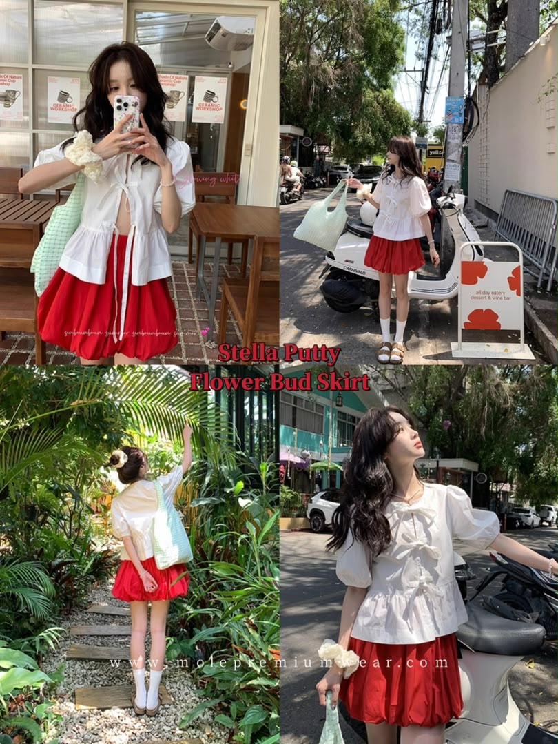 Stella Puffy Flower Bud Skirt