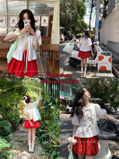 Stella Puffy Flower Bud Skirt