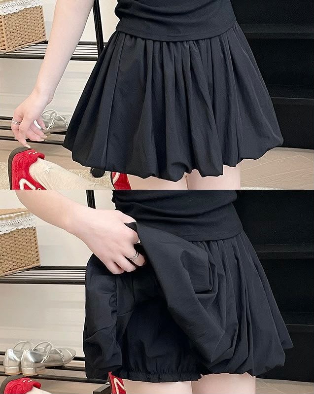 Stella Puffy Flower Bud Skirt
