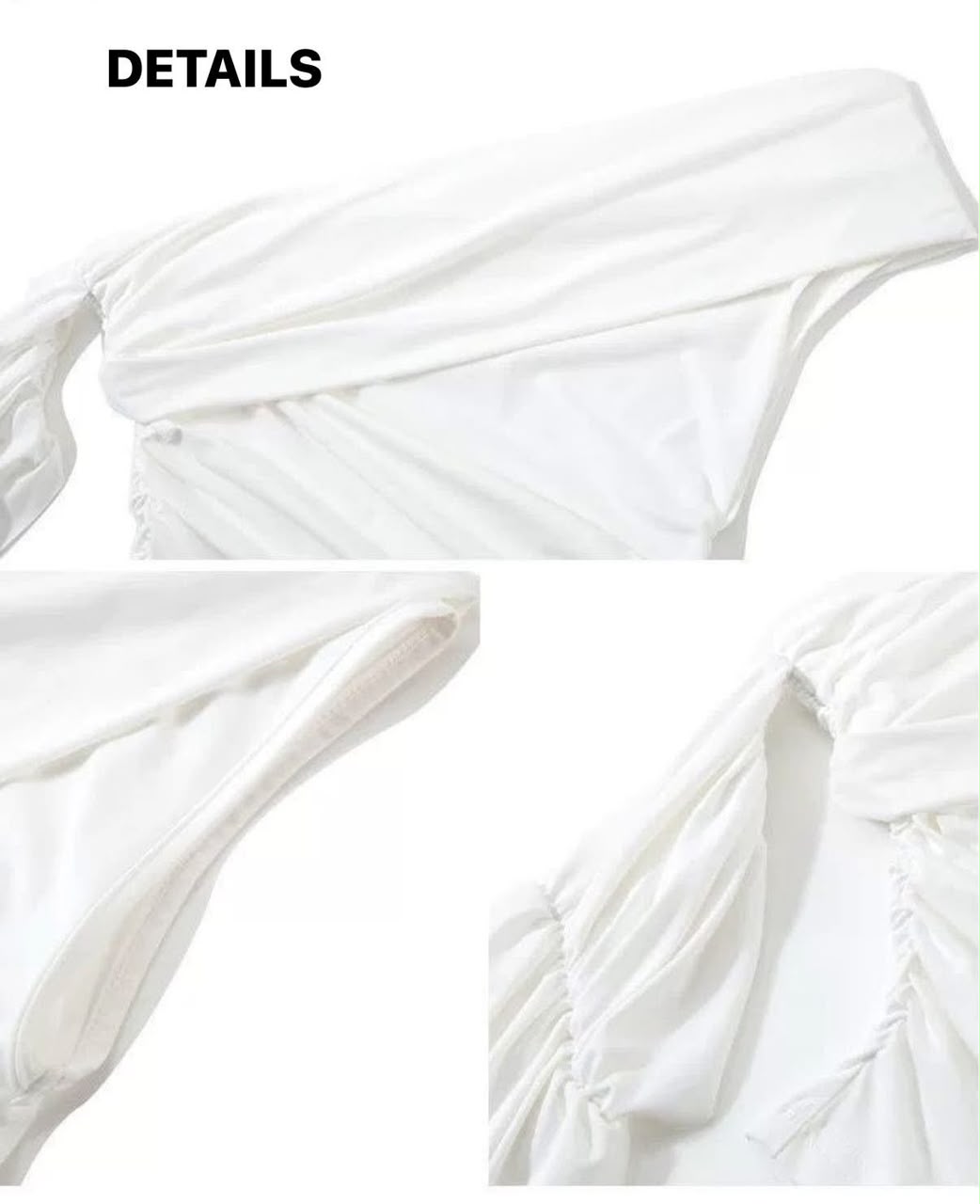 Mia One Shoulder Ribbon Cotton Tee