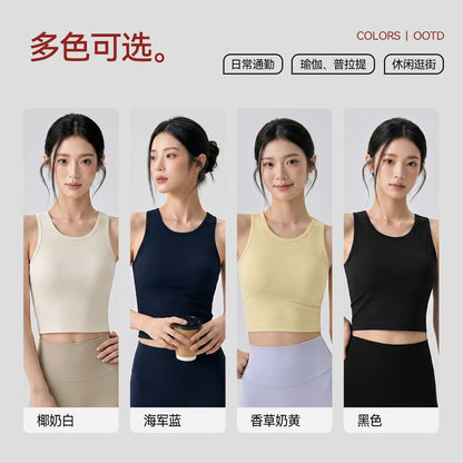 Gym Sporty Vest (Removable Bra Pad)