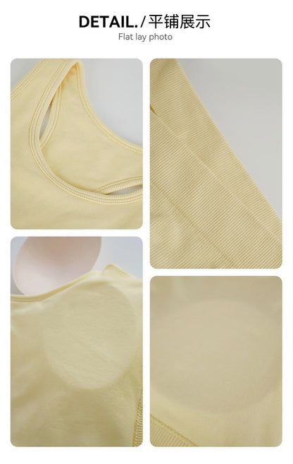 Gym Sporty Vest (Removable Bra Pad)