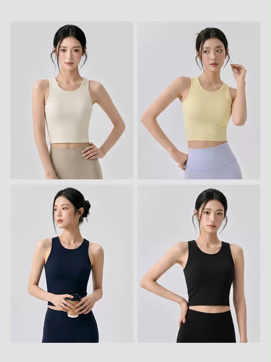 Gym Sporty Vest (Removable Bra Pad)