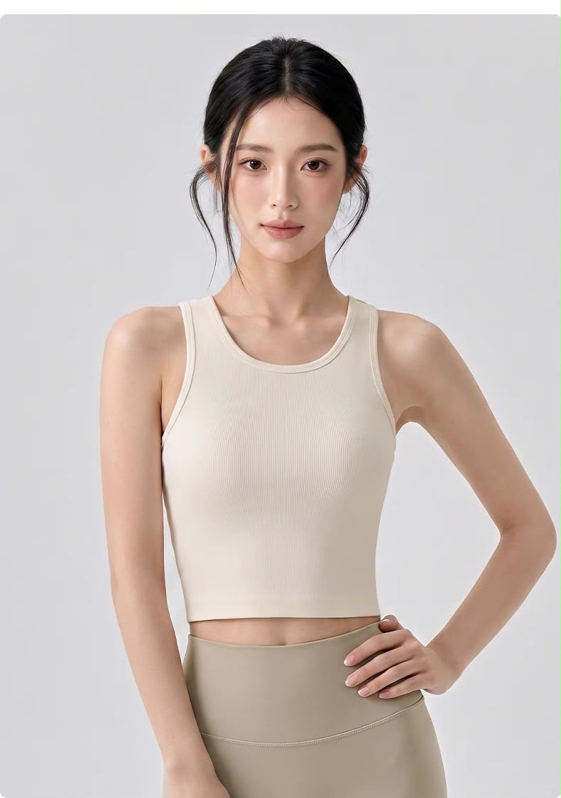 Gym Sporty Vest (Removable Bra Pad)