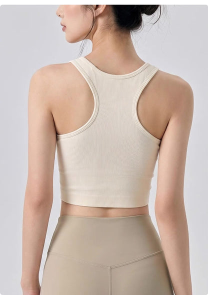 Gym Sporty Vest (Removable Bra Pad)