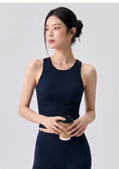 Gym Sporty Vest (Removable Bra Pad)