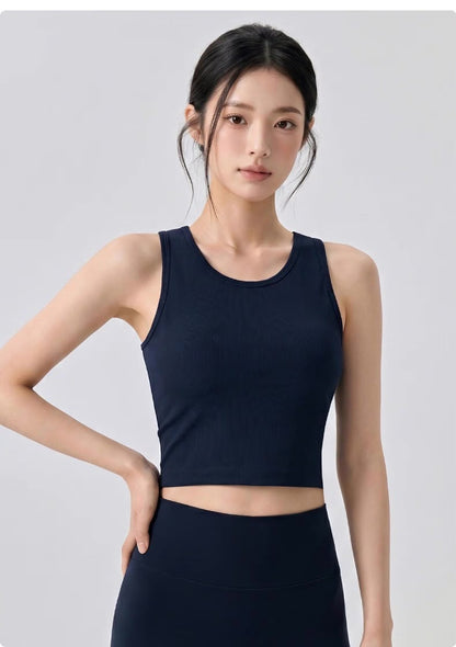 Gym Sporty Vest (Removable Bra Pad)