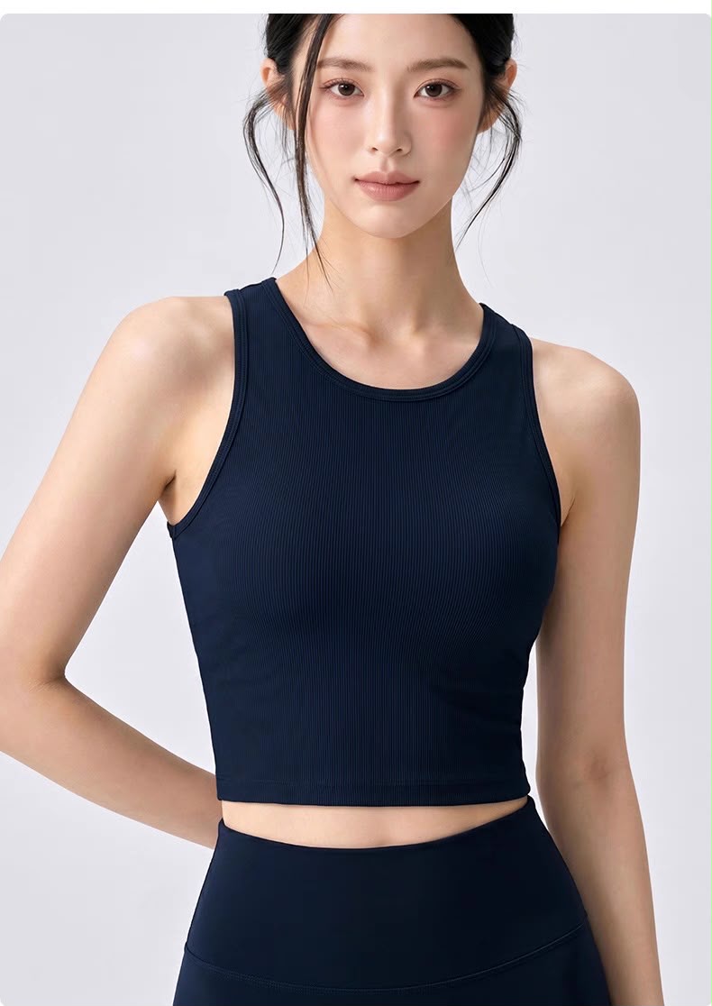 Gym Sporty Vest (Removable Bra Pad)