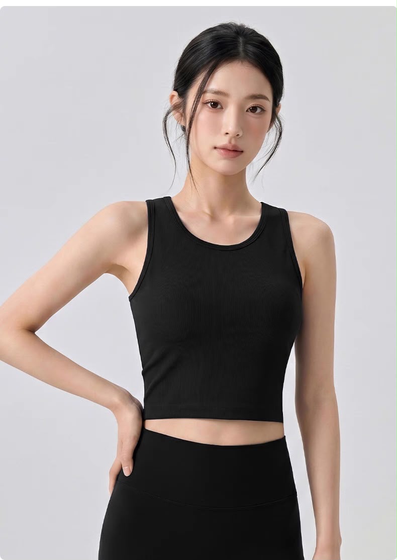 Gym Sporty Vest (Removable Bra Pad)