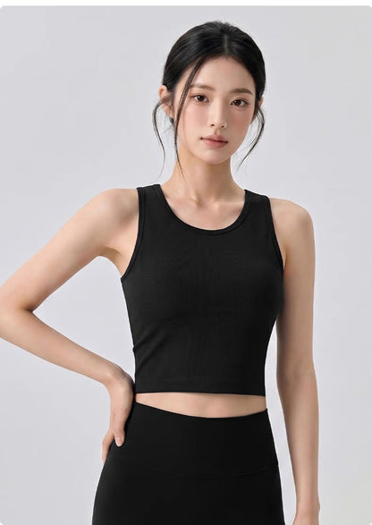 Gym Sporty Vest (Removable Bra Pad)