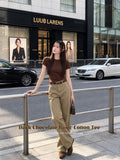 Dark Chocolate Basic Cotton Tee
