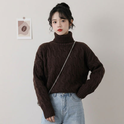 Parisa High Neck Knitted Top