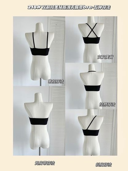 High Quality Front Clasp Strapless Anti Slip Bra