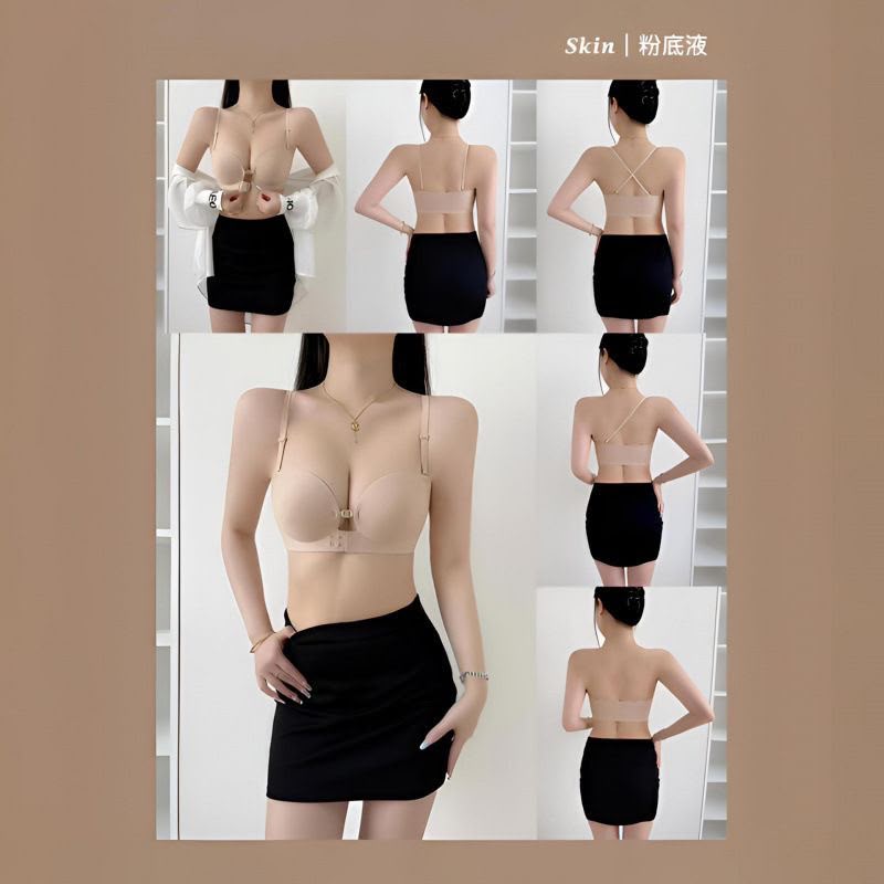 High Quality Front Clasp Strapless Anti Slip Bra