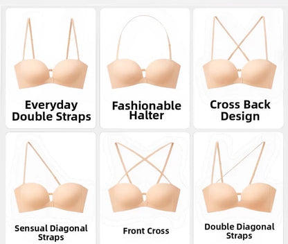 High Quality Front Clasp Strapless Anti Slip Bra