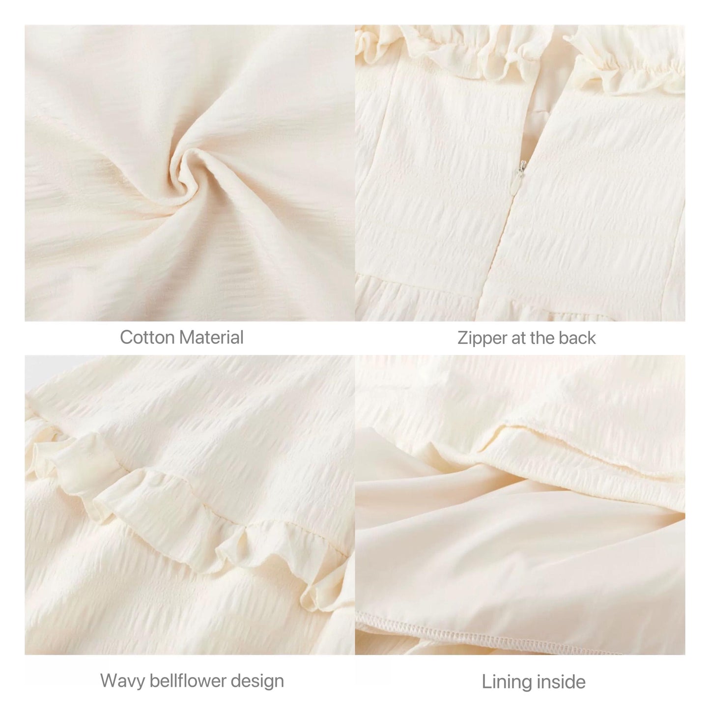 Loretta Cream Dress