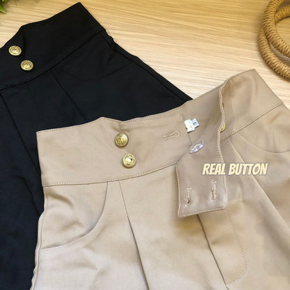 Nora Double Breasted High Waist Shorts