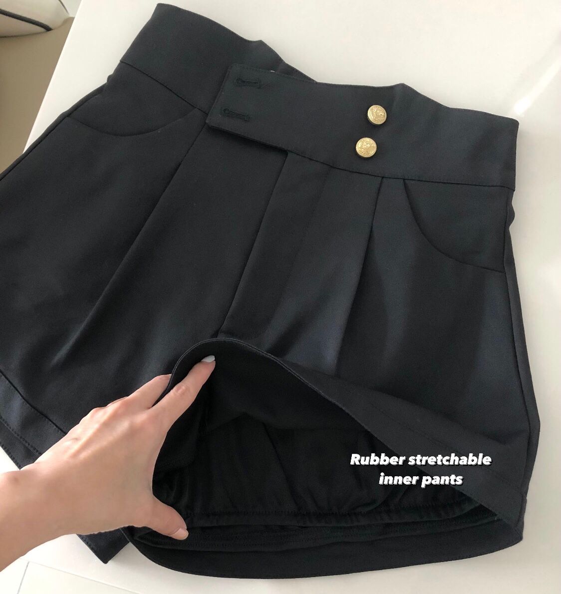 Nora Double Breasted High Waist Shorts