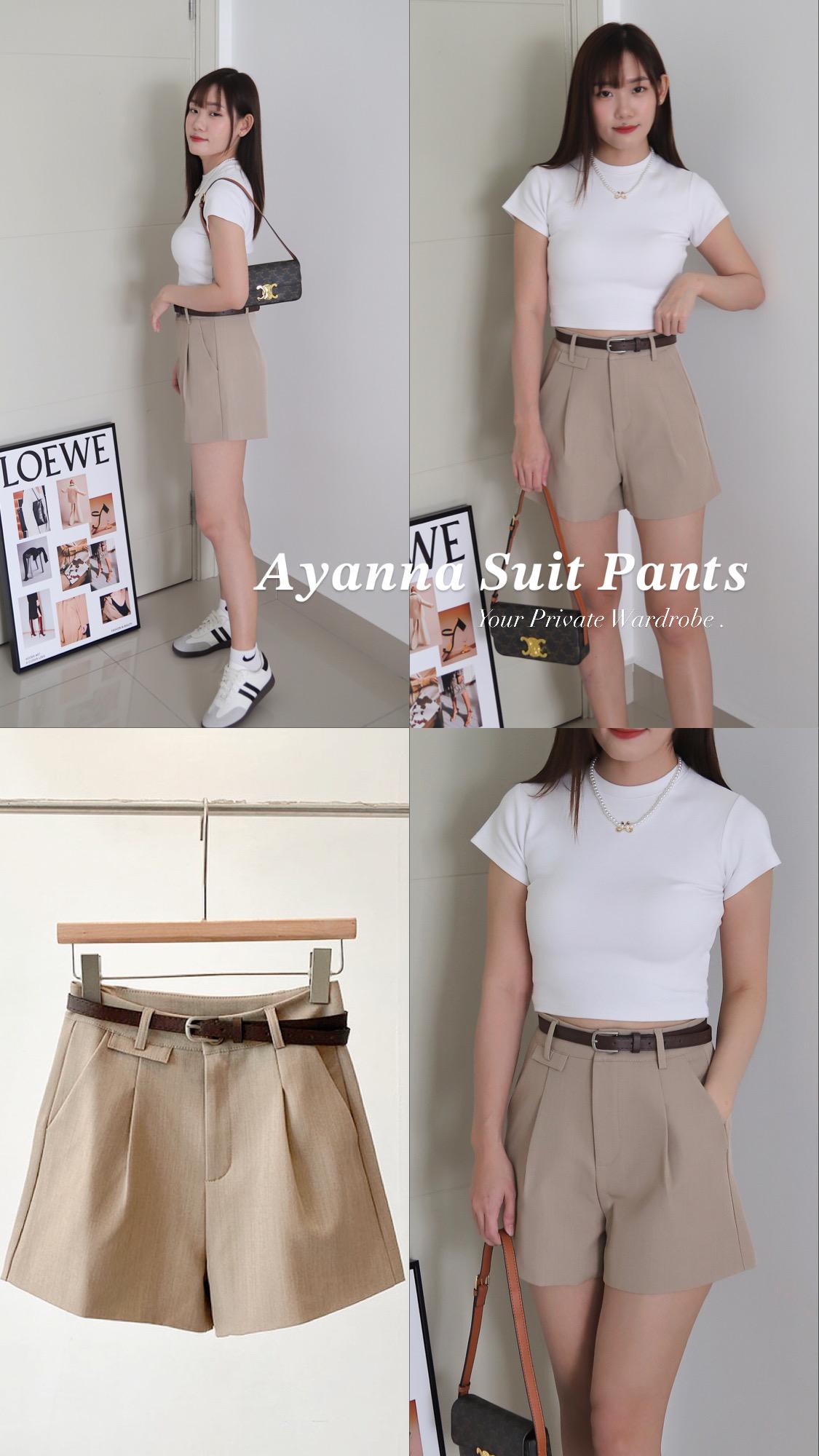 Ayanna Tailored Suit Pants (free belt)